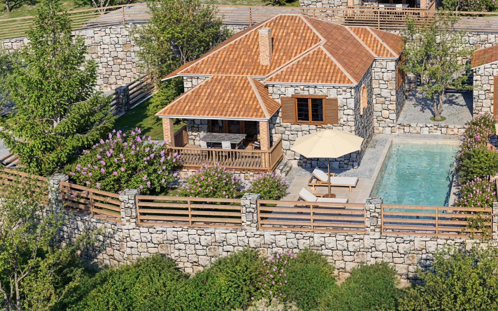 Vozas Villas - Traditional Houses With Great View Tragaki Exterior foto